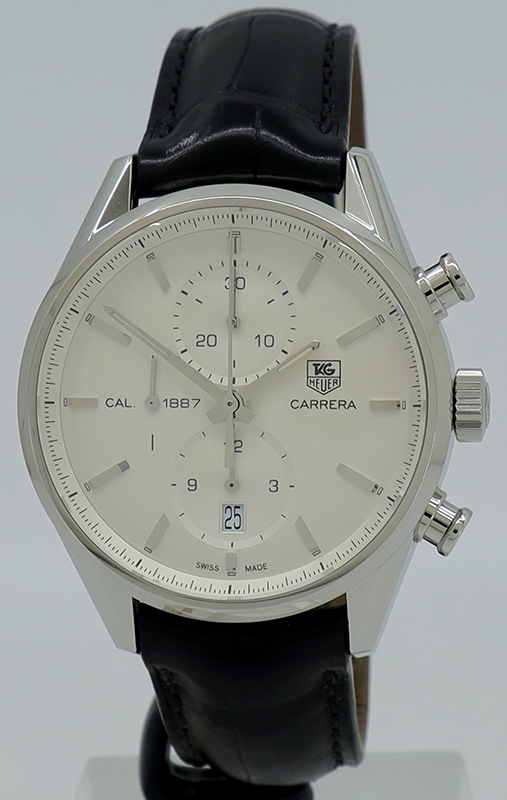 Tag Heuer ref CAR2111 Steel Auto 41mm Silver Dial cal.1887 Carrera